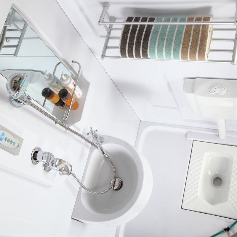 Double Sliding Shower Enclosure Clear Glass Framed Shower Enclosure Clearhalo 'Bathroom Remodel & Bathroom Fixtures' 'Home Improvement' 'home_improvement' 'home_improvement_shower_stalls_enclosures' 'Shower Stalls & Enclosures' 'shower_stalls_enclosures' 'Showers & Bathtubs' 6484803