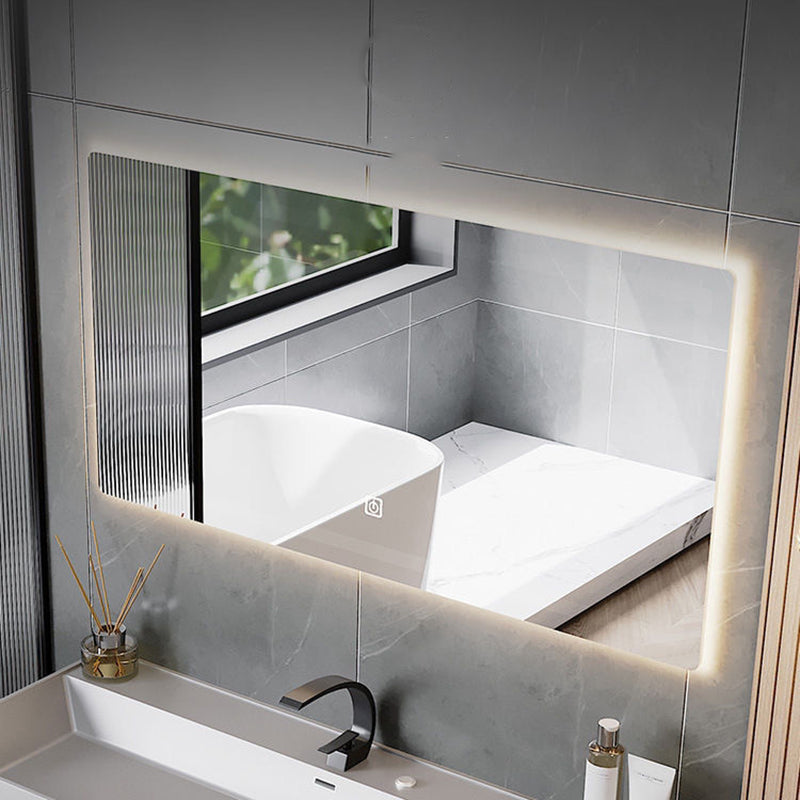 Drawers Bathroom Vanity Metal Single Sink Grey Rectangle Wall Mount Vanity Set with Mirror Clearhalo 'Bathroom Remodel & Bathroom Fixtures' 'Bathroom Vanities' 'bathroom_vanities' 'Home Improvement' 'home_improvement' 'home_improvement_bathroom_vanities' 6484936