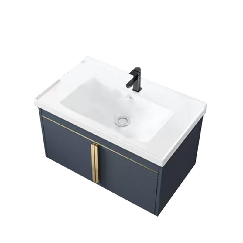 Modern Sink Vanity Metal Color Block Mount Bathroom Vanity Cabinet Vanity & Faucet Blue Clearhalo 'Bathroom Remodel & Bathroom Fixtures' 'Bathroom Vanities' 'bathroom_vanities' 'Home Improvement' 'home_improvement' 'home_improvement_bathroom_vanities' 6485071