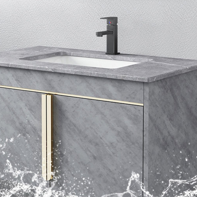 Contemporary Sink Cabinet Mirror Cabinet Vanity Cabinet for Bathroom Clearhalo 'Bathroom Remodel & Bathroom Fixtures' 'Bathroom Vanities' 'bathroom_vanities' 'Home Improvement' 'home_improvement' 'home_improvement_bathroom_vanities' 6485099