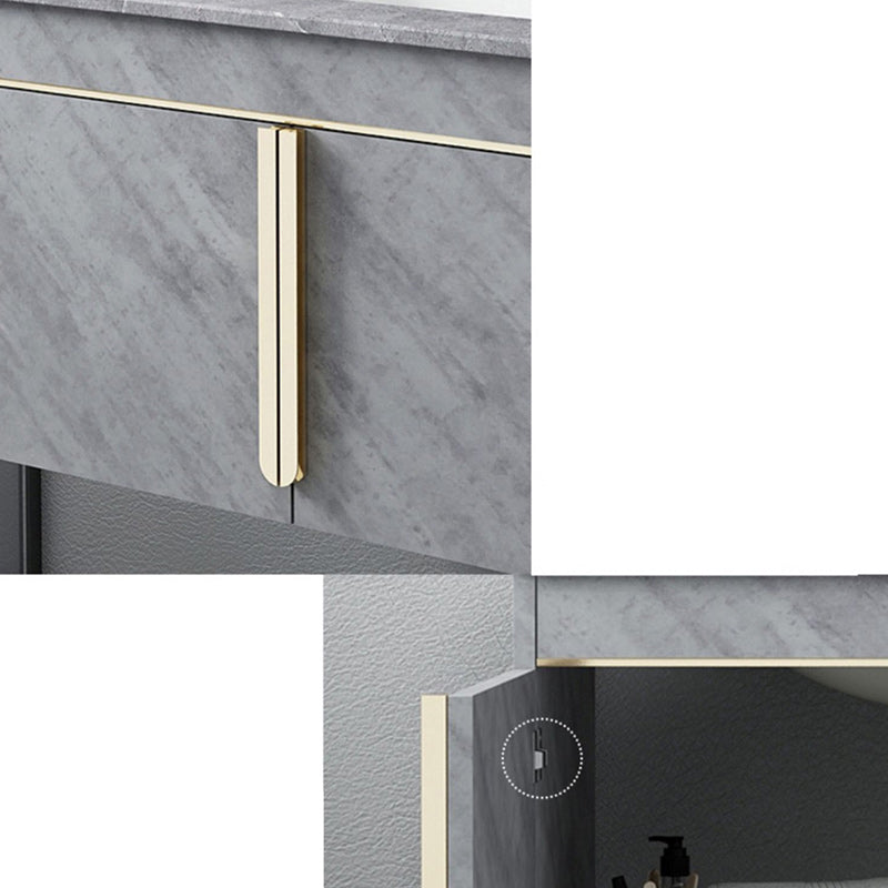 Contemporary Sink Cabinet Mirror Cabinet Vanity Cabinet for Bathroom Clearhalo 'Bathroom Remodel & Bathroom Fixtures' 'Bathroom Vanities' 'bathroom_vanities' 'Home Improvement' 'home_improvement' 'home_improvement_bathroom_vanities' 6485101