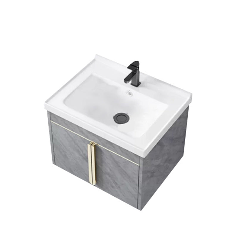 Contemporary Sink Cabinet Mirror Cabinet Vanity Cabinet for Bathroom Vanity & Faucet 24"L x 19"W x 19"H White Clearhalo 'Bathroom Remodel & Bathroom Fixtures' 'Bathroom Vanities' 'bathroom_vanities' 'Home Improvement' 'home_improvement' 'home_improvement_bathroom_vanities' 6485104