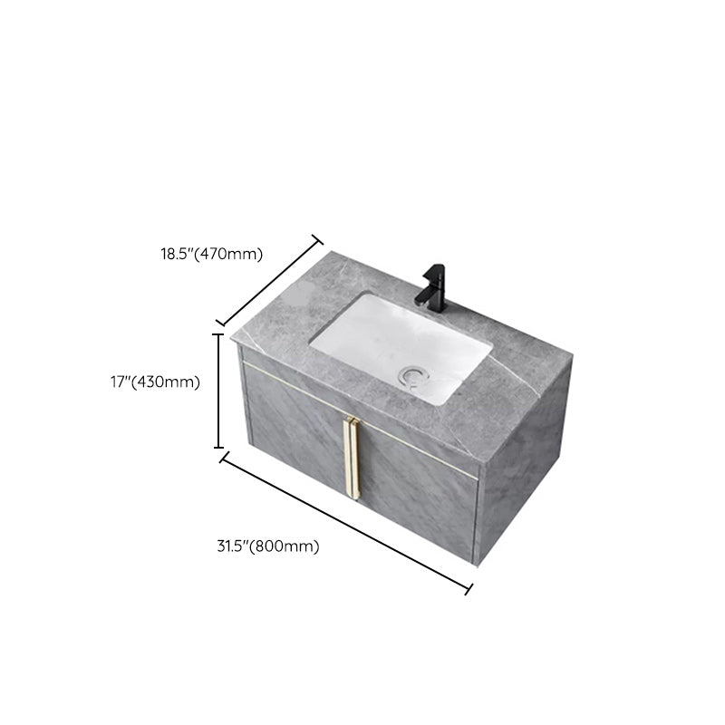 Contemporary Sink Cabinet Mirror Cabinet Vanity Cabinet for Bathroom Clearhalo 'Bathroom Remodel & Bathroom Fixtures' 'Bathroom Vanities' 'bathroom_vanities' 'Home Improvement' 'home_improvement' 'home_improvement_bathroom_vanities' 6485115