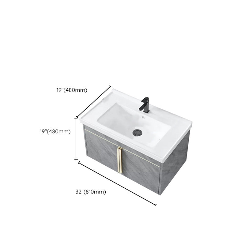 Contemporary Sink Cabinet Mirror Cabinet Vanity Cabinet for Bathroom Clearhalo 'Bathroom Remodel & Bathroom Fixtures' 'Bathroom Vanities' 'bathroom_vanities' 'Home Improvement' 'home_improvement' 'home_improvement_bathroom_vanities' 6485117
