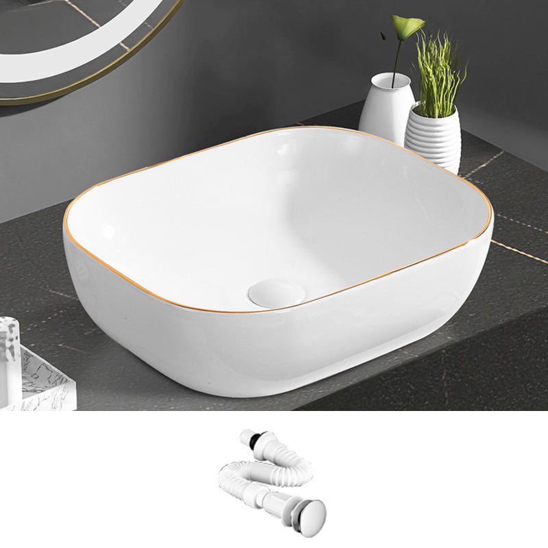 Modern Vessel Bathroom Sink Round Porcelain with Faucet Wash Stand 19.7"L x 15.7"W x 5.5"H Sink Clearhalo 'Bathroom Remodel & Bathroom Fixtures' 'Bathroom Sinks & Faucet Components' 'Bathroom Sinks' 'bathroom_sink' 'Home Improvement' 'home_improvement' 'home_improvement_bathroom_sink' 6485187