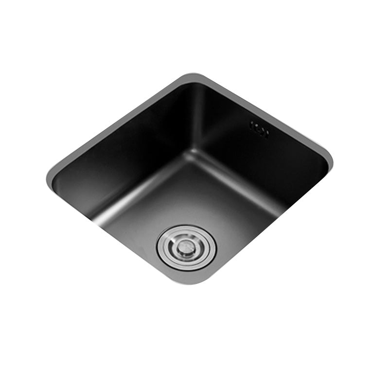 Contemporary Style Kitchen Sink Stainless Steel Dirt Resistant 1 Holes Kitchen Sink Clearhalo 'Home Improvement' 'home_improvement' 'home_improvement_kitchen_sinks' 'Kitchen Remodel & Kitchen Fixtures' 'Kitchen Sinks & Faucet Components' 'Kitchen Sinks' 'kitchen_sinks' 6485517