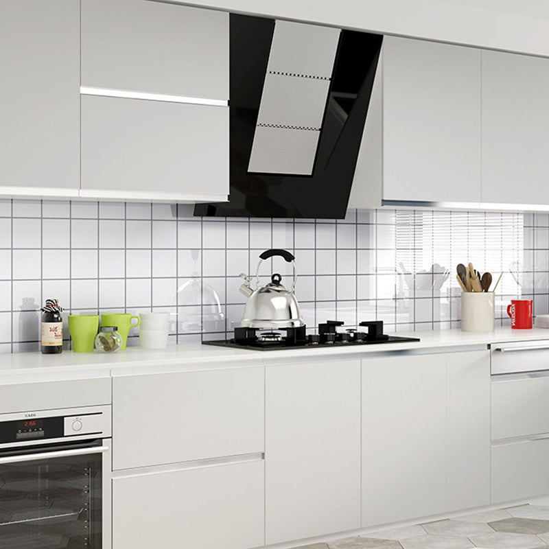 PVC Peel and Stick Tile Modern Peel and Stick Backsplash Wall Tile Black White 10-Piece Set Clearhalo 'Flooring 'Home Improvement' 'home_improvement' 'home_improvement_peel_stick_blacksplash' 'Peel & Stick Backsplash Tile' 'peel_stick_blacksplash' 'Walls & Ceilings' Walls and Ceiling' 6485607