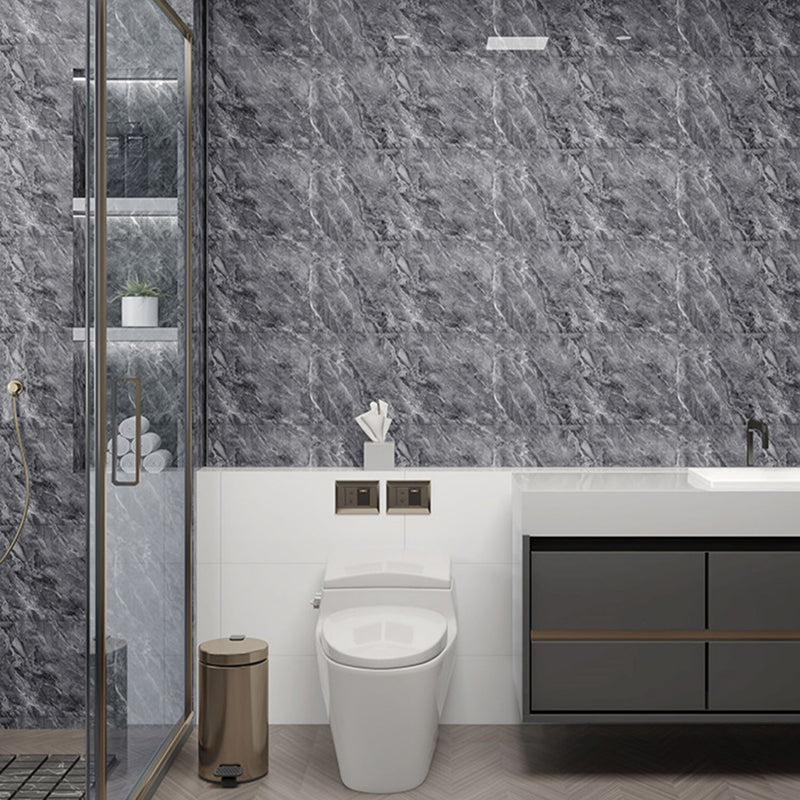 PVC Peel and Stick Tile Modern Peel and Stick Backsplash Wall Tile Grey 10-Piece Set Clearhalo 'Flooring 'Home Improvement' 'home_improvement' 'home_improvement_peel_stick_blacksplash' 'Peel & Stick Backsplash Tile' 'peel_stick_blacksplash' 'Walls & Ceilings' Walls and Ceiling' 6485608