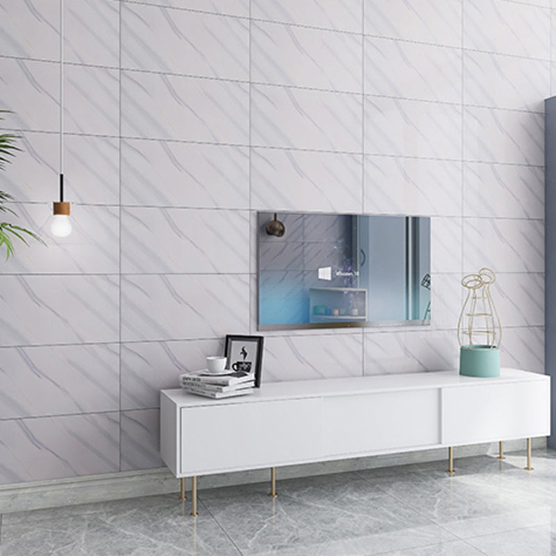 Modern Rectangular Peel and Stick Backsplash Tile PVC Wallpaper White Clearhalo 'Flooring 'Home Improvement' 'home_improvement' 'home_improvement_peel_stick_blacksplash' 'Peel & Stick Backsplash Tile' 'peel_stick_blacksplash' 'Walls & Ceilings' Walls and Ceiling' 6485632