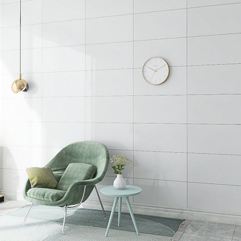 Modern Rectangular Peel and Stick Backsplash Tile PVC Wallpaper Gloss White Clearhalo 'Flooring 'Home Improvement' 'home_improvement' 'home_improvement_peel_stick_blacksplash' 'Peel & Stick Backsplash Tile' 'peel_stick_blacksplash' 'Walls & Ceilings' Walls and Ceiling' 6485633