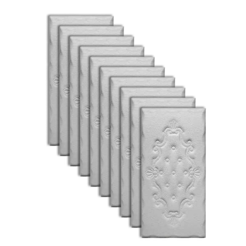 Modern Wainscoting PVC 3D Embossed Waterproof Indoor Wall Access Panel Gray-White Clearhalo 'Flooring 'Home Improvement' 'home_improvement' 'home_improvement_wall_paneling' 'Wall Paneling' 'wall_paneling' 'Walls & Ceilings' Walls and Ceiling' 6485730