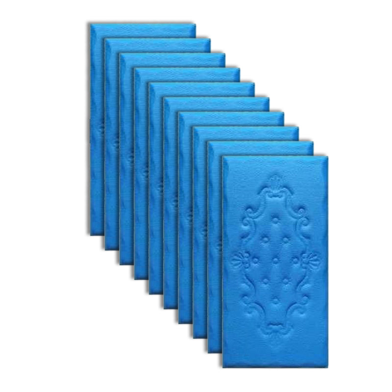 Modern Wainscoting PVC 3D Embossed Waterproof Indoor Wall Access Panel Royal Blue Clearhalo 'Flooring 'Home Improvement' 'home_improvement' 'home_improvement_wall_paneling' 'Wall Paneling' 'wall_paneling' 'Walls & Ceilings' Walls and Ceiling' 6485734