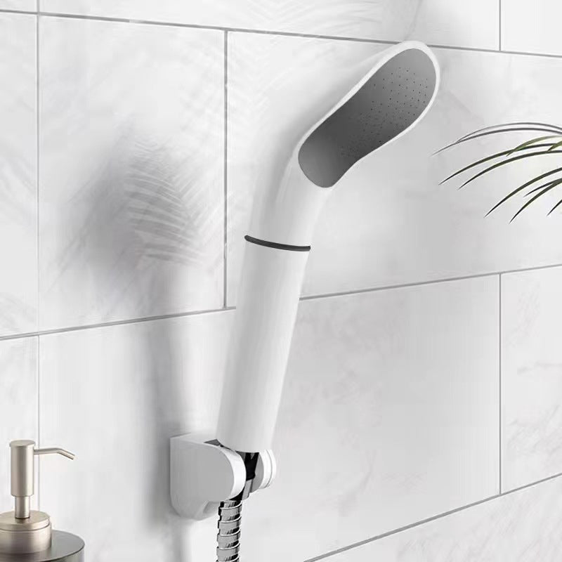 Plastic Handheld Shower Head Contemporary Wall-mounted Shower Head Clearhalo 'Bathroom Remodel & Bathroom Fixtures' 'Home Improvement' 'home_improvement' 'home_improvement_shower_heads' 'Shower Heads' 'shower_heads' 'Showers & Bathtubs Plumbing' 'Showers & Bathtubs' 6485764