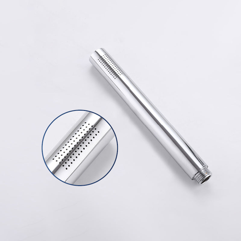 Wall Mounted Metal Tub Filler Low Arc Waterfall Bathroom Faucet with Hose Clearhalo 'Bathroom Remodel & Bathroom Fixtures' 'Bathtub Faucets' 'bathtub_faucets' 'Home Improvement' 'home_improvement' 'home_improvement_bathtub_faucets' 6486013