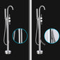 Modern Freestanding Tub Faucet Copper Floor Mount Free Standing Tub Filler Faucet Clearhalo 'Bathroom Remodel & Bathroom Fixtures' 'Bathtub Faucets' 'bathtub_faucets' 'Home Improvement' 'home_improvement' 'home_improvement_bathtub_faucets' 6486024