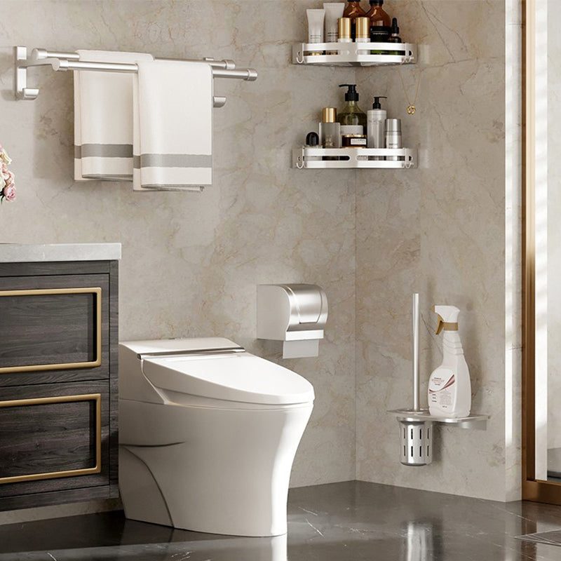 Modern Polished Chrome Bathroom Accessory Set Bath Shelf/Towel Bar/ Paper Holder Included Clearhalo 'Bathroom Hardware Sets' 'Bathroom Hardware' 'Bathroom Remodel & Bathroom Fixtures' 'bathroom_hardware_sets' 'Home Improvement' 'home_improvement' 'home_improvement_bathroom_hardware_sets' 6495674
