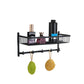 Modern Bathroom Hardware Set Bath Shelf Towel Bar Black Bath Hardware Set Clearhalo 'Bathroom Hardware Sets' 'Bathroom Hardware' 'Bathroom Remodel & Bathroom Fixtures' 'bathroom_hardware_sets' 'Home Improvement' 'home_improvement' 'home_improvement_bathroom_hardware_sets' 6495957
