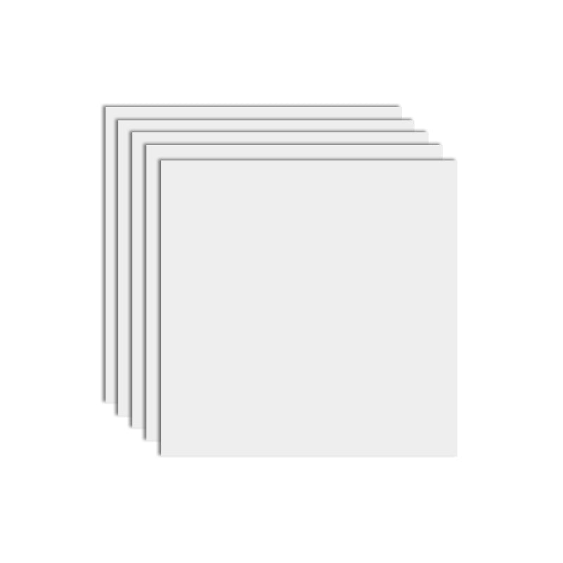 Modern Peel and Stick Tiles Vinyl Field Tile Square 5 Pack Peel & Stick Field Tile Textured White Clearhalo 'Flooring 'Home Improvement' 'home_improvement' 'home_improvement_peel_stick_blacksplash' 'Peel & Stick Backsplash Tile' 'peel_stick_blacksplash' 'Walls & Ceilings' Walls and Ceiling' 6496368