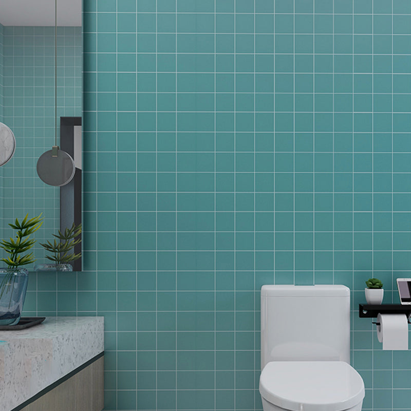 Modern Peel & Stick Tile Plastic Grid Peel/Stick Backsplash Tile for Shower Green Clearhalo 'Flooring 'Home Improvement' 'home_improvement' 'home_improvement_peel_stick_blacksplash' 'Peel & Stick Backsplash Tile' 'peel_stick_blacksplash' 'Walls & Ceilings' Walls and Ceiling' 6496374