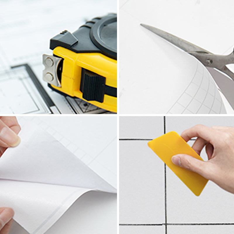 Modern Peel & Stick Tile Plastic Grid Peel/Stick Backsplash Tile for Shower Clearhalo 'Flooring 'Home Improvement' 'home_improvement' 'home_improvement_peel_stick_blacksplash' 'Peel & Stick Backsplash Tile' 'peel_stick_blacksplash' 'Walls & Ceilings' Walls and Ceiling' 6496386