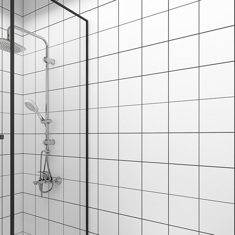 Modern Peel & Stick Tile Plastic Grid Peel/Stick Backsplash Tile for Shower Clearhalo 'Flooring 'Home Improvement' 'home_improvement' 'home_improvement_peel_stick_blacksplash' 'Peel & Stick Backsplash Tile' 'peel_stick_blacksplash' 'Walls & Ceilings' Walls and Ceiling' 6496391