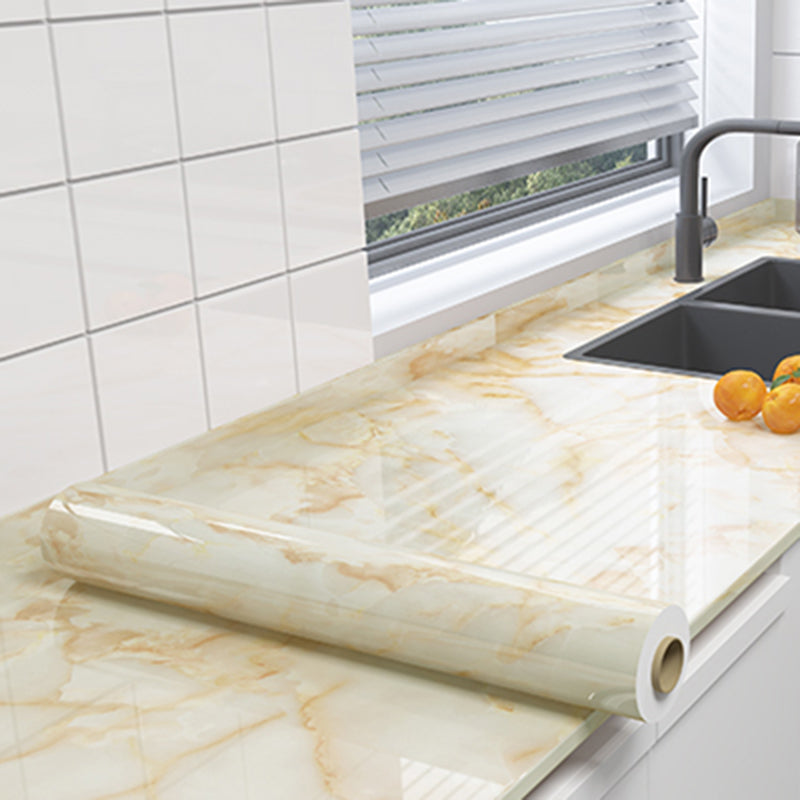 Rectangular Peel & Stick Mosaic Tile Modern PVC Peel & Stick Field Tile Butter Yellow Clearhalo 'Flooring 'Home Improvement' 'home_improvement' 'home_improvement_peel_stick_blacksplash' 'Peel & Stick Backsplash Tile' 'peel_stick_blacksplash' 'Walls & Ceilings' Walls and Ceiling' 6496413