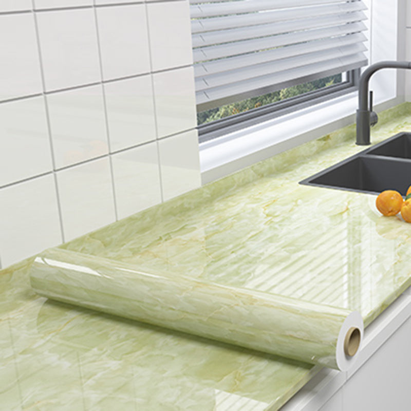 Rectangular Peel & Stick Mosaic Tile Modern PVC Peel & Stick Field Tile Green Clearhalo 'Flooring 'Home Improvement' 'home_improvement' 'home_improvement_peel_stick_blacksplash' 'Peel & Stick Backsplash Tile' 'peel_stick_blacksplash' 'Walls & Ceilings' Walls and Ceiling' 6496414