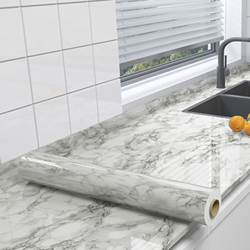 Rectangular Peel & Stick Mosaic Tile Modern PVC Peel & Stick Field Tile Grey Clearhalo 'Flooring 'Home Improvement' 'home_improvement' 'home_improvement_peel_stick_blacksplash' 'Peel & Stick Backsplash Tile' 'peel_stick_blacksplash' 'Walls & Ceilings' Walls and Ceiling' 6496429