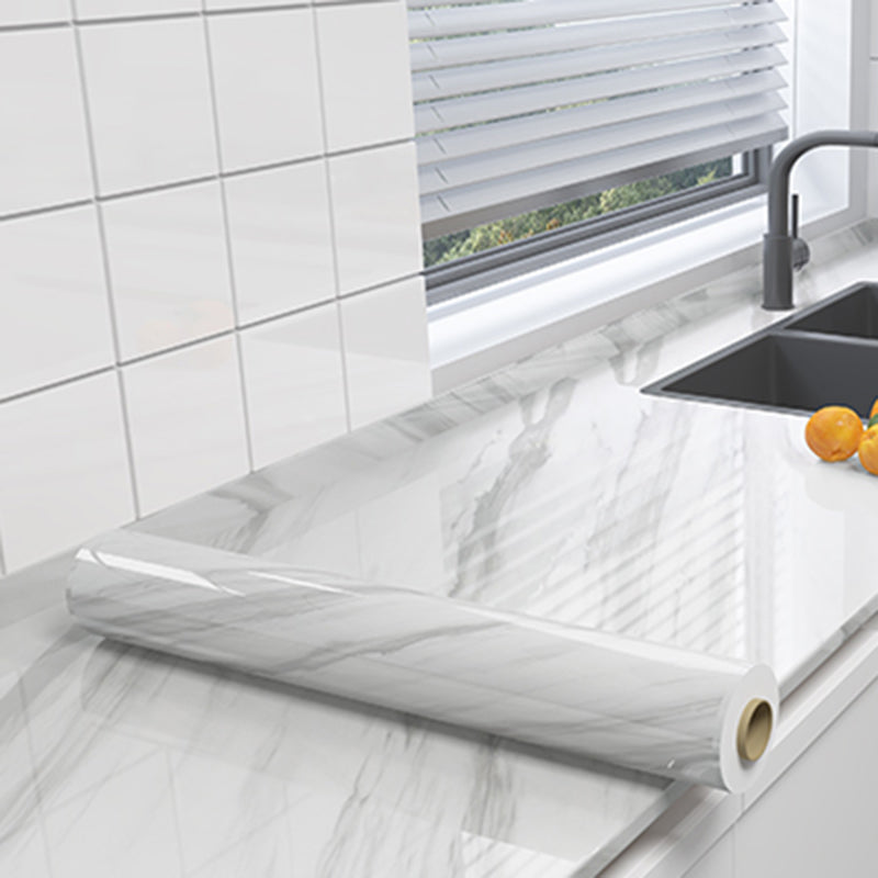 Rectangular Peel & Stick Mosaic Tile Modern PVC Peel & Stick Field Tile White Clearhalo 'Flooring 'Home Improvement' 'home_improvement' 'home_improvement_peel_stick_blacksplash' 'Peel & Stick Backsplash Tile' 'peel_stick_blacksplash' 'Walls & Ceilings' Walls and Ceiling' 6496432