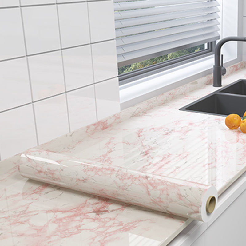 Rectangular Peel & Stick Mosaic Tile Modern PVC Peel & Stick Field Tile Pink Clearhalo 'Flooring 'Home Improvement' 'home_improvement' 'home_improvement_peel_stick_blacksplash' 'Peel & Stick Backsplash Tile' 'peel_stick_blacksplash' 'Walls & Ceilings' Walls and Ceiling' 6496433