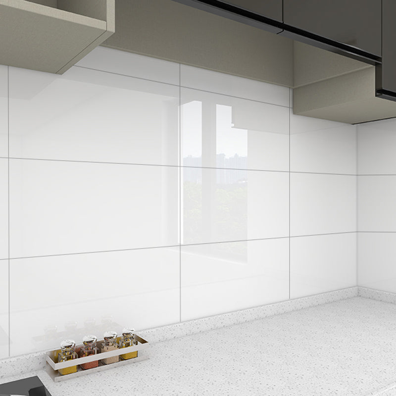 PVC Peel and Stick Backsplash Wall Tile Modern Peel & Stick Floor Tile Gloss White Clearhalo 'Flooring 'Home Improvement' 'home_improvement' 'home_improvement_peel_stick_blacksplash' 'Peel & Stick Backsplash Tile' 'peel_stick_blacksplash' 'Walls & Ceilings' Walls and Ceiling' 6496437