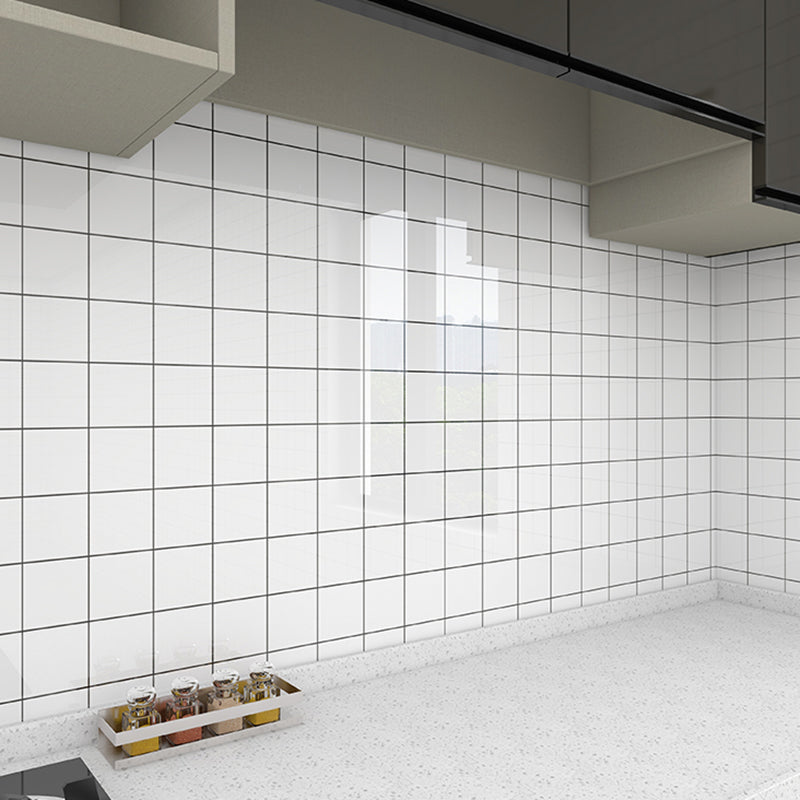 PVC Peel and Stick Backsplash Wall Tile Modern Peel & Stick Floor Tile White-Black Clearhalo 'Flooring 'Home Improvement' 'home_improvement' 'home_improvement_peel_stick_blacksplash' 'Peel & Stick Backsplash Tile' 'peel_stick_blacksplash' 'Walls & Ceilings' Walls and Ceiling' 6496453