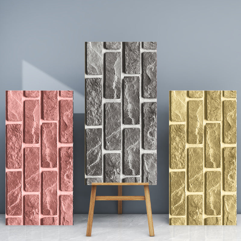 Industrial Wall Ceiling 3D Artificial Brick Living Room Peel and Stick Paneling (5-Pack) Clearhalo 'Flooring 'Home Improvement' 'home_improvement' 'home_improvement_wall_paneling' 'Wall Paneling' 'wall_paneling' 'Walls & Ceilings' Walls and Ceiling' 6496510