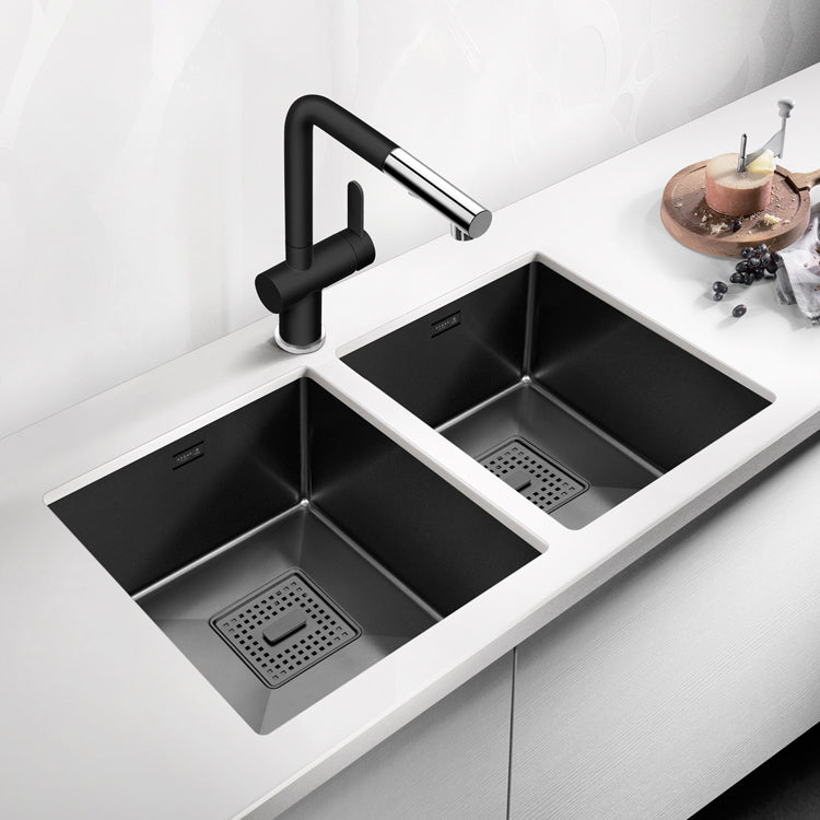 Contemporary Style Kitchen Sink Stainless Steel Overflow Hole Design Kitchen Sink Clearhalo 'Home Improvement' 'home_improvement' 'home_improvement_kitchen_sinks' 'Kitchen Remodel & Kitchen Fixtures' 'Kitchen Sinks & Faucet Components' 'Kitchen Sinks' 'kitchen_sinks' 6496711