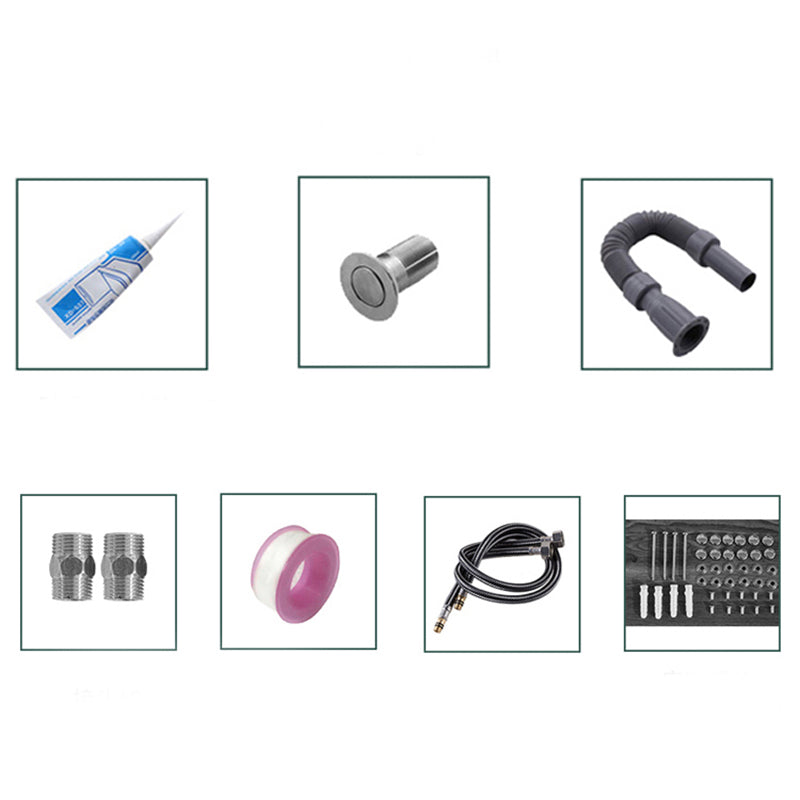 Modern Aluminium Faucet Included Bathroom Sink Vanity with Soft Close Door Clearhalo 'Bathroom Remodel & Bathroom Fixtures' 'Bathroom Vanities' 'bathroom_vanities' 'Home Improvement' 'home_improvement' 'home_improvement_bathroom_vanities' 6497117