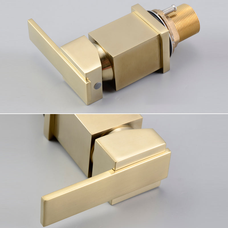 Deck Mounted Metal Freestanding Tub Filler Swivel Freestanding Faucet Clearhalo 'Bathroom Remodel & Bathroom Fixtures' 'Bathtub Faucets' 'bathtub_faucets' 'Home Improvement' 'home_improvement' 'home_improvement_bathtub_faucets' 6497250