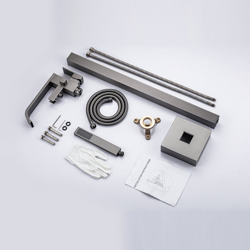 Floor Mounted Metal Freestanding Tub Filler Swivel Freestanding Faucet Clearhalo 'Bathroom Remodel & Bathroom Fixtures' 'Bathtub Faucets' 'bathtub_faucets' 'Home Improvement' 'home_improvement' 'home_improvement_bathtub_faucets' 6497282