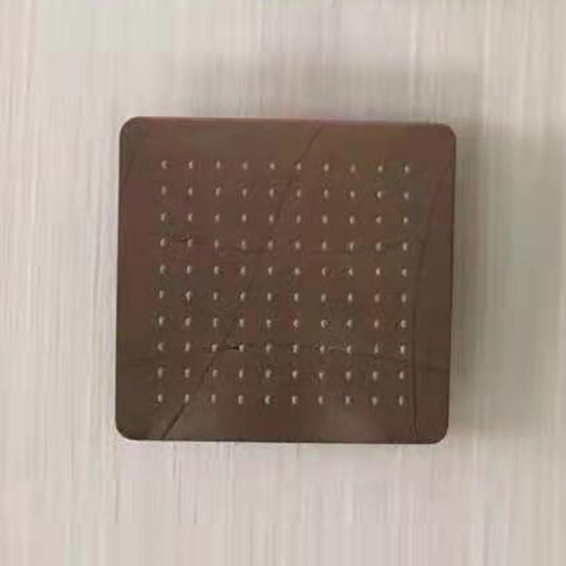 Stainless Steel Square Showerhead Standard Spray Pattern Wall-Mount Showerhead Rose Gold Clearhalo 'Bathroom Remodel & Bathroom Fixtures' 'Home Improvement' 'home_improvement' 'home_improvement_shower_heads' 'Shower Heads' 'shower_heads' 'Showers & Bathtubs Plumbing' 'Showers & Bathtubs' 6497326