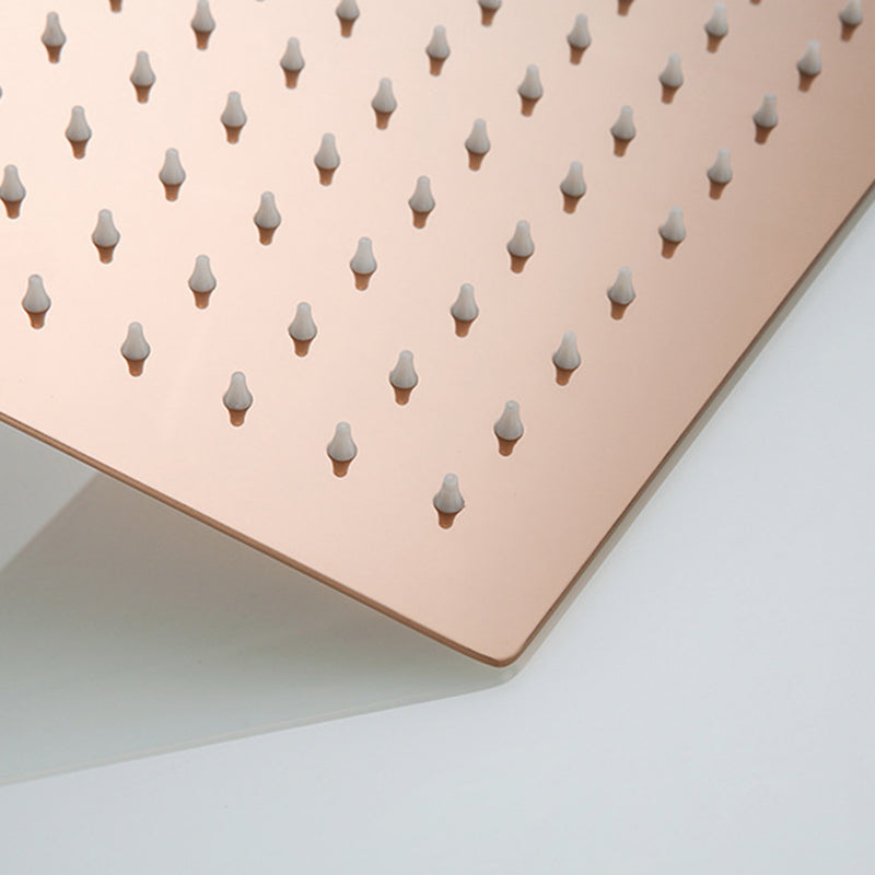 Stainless Steel Square Showerhead Standard Spray Pattern Wall-Mount Showerhead Clearhalo 'Bathroom Remodel & Bathroom Fixtures' 'Home Improvement' 'home_improvement' 'home_improvement_shower_heads' 'Shower Heads' 'shower_heads' 'Showers & Bathtubs Plumbing' 'Showers & Bathtubs' 6497329