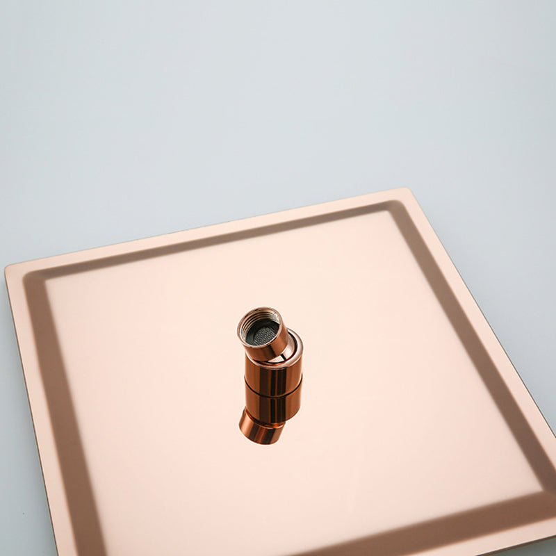 Stainless Steel Square Showerhead Standard Spray Pattern Wall-Mount Showerhead Clearhalo 'Bathroom Remodel & Bathroom Fixtures' 'Home Improvement' 'home_improvement' 'home_improvement_shower_heads' 'Shower Heads' 'shower_heads' 'Showers & Bathtubs Plumbing' 'Showers & Bathtubs' 6497330