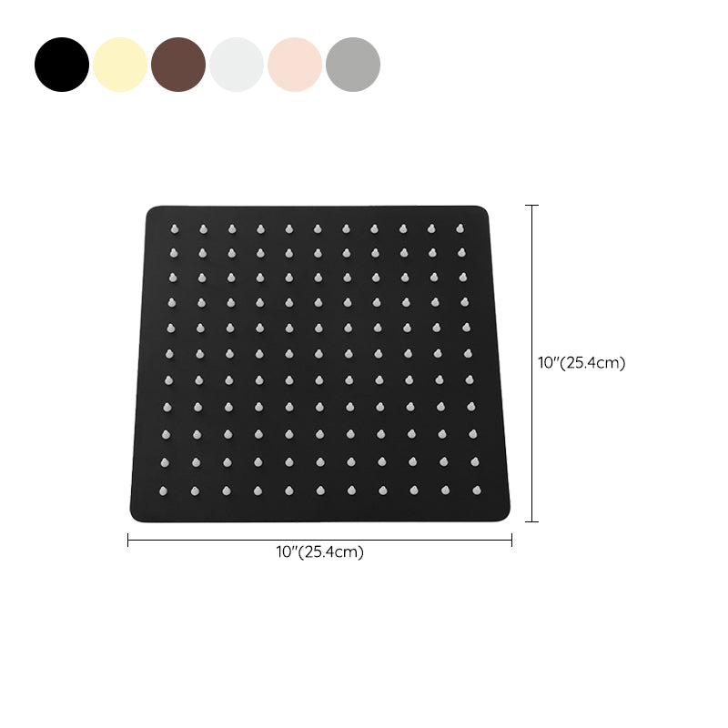 Stainless Steel Square Showerhead Standard Spray Pattern Wall-Mount Showerhead Clearhalo 'Bathroom Remodel & Bathroom Fixtures' 'Home Improvement' 'home_improvement' 'home_improvement_shower_heads' 'Shower Heads' 'shower_heads' 'Showers & Bathtubs Plumbing' 'Showers & Bathtubs' 6497335