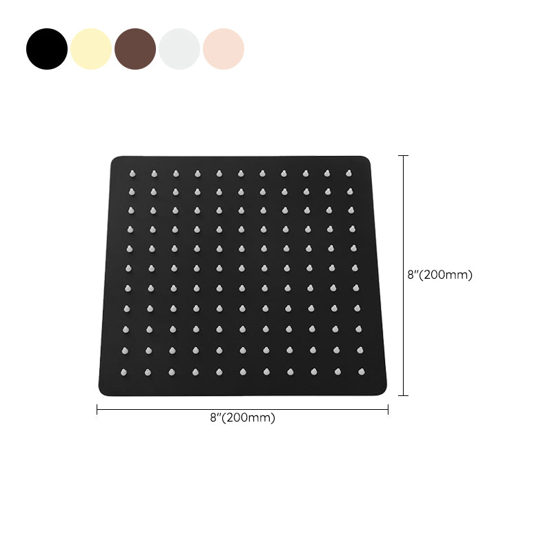 Stainless Steel Square Showerhead Standard Spray Pattern Wall-Mount Showerhead Clearhalo 'Bathroom Remodel & Bathroom Fixtures' 'Home Improvement' 'home_improvement' 'home_improvement_shower_heads' 'Shower Heads' 'shower_heads' 'Showers & Bathtubs Plumbing' 'Showers & Bathtubs' 6497336