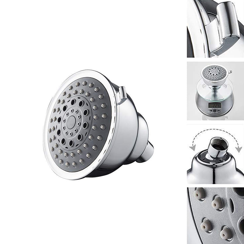 Traditional Style Shower Head Double Bathroom Shower Heads with Round Shape Clearhalo 'Bathroom Remodel & Bathroom Fixtures' 'Home Improvement' 'home_improvement' 'home_improvement_shower_heads' 'Shower Heads' 'shower_heads' 'Showers & Bathtubs Plumbing' 'Showers & Bathtubs' 6497356