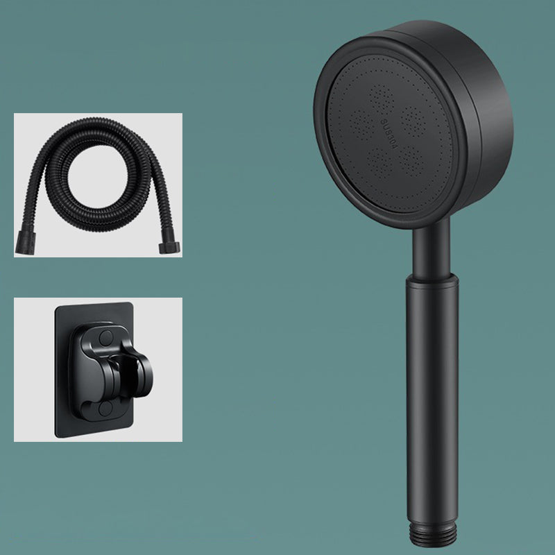 Metal Handheld Shower Head Modern Bathroom Handheld Shower Head Black Shower Heads & Hose & Wall pedestal Clearhalo 'Bathroom Remodel & Bathroom Fixtures' 'Home Improvement' 'home_improvement' 'home_improvement_shower_heads' 'Shower Heads' 'shower_heads' 'Showers & Bathtubs Plumbing' 'Showers & Bathtubs' 6497404