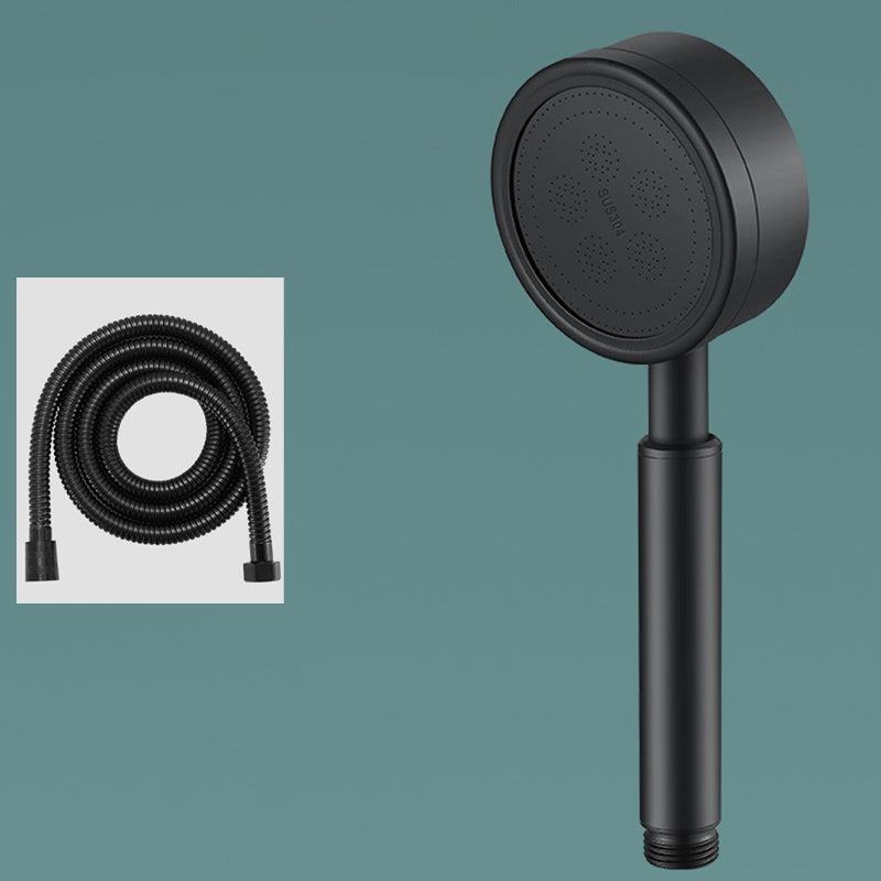 Metal Handheld Shower Head Modern Bathroom Handheld Shower Head Black Shower Head with Hose Clearhalo 'Bathroom Remodel & Bathroom Fixtures' 'Home Improvement' 'home_improvement' 'home_improvement_shower_heads' 'Shower Heads' 'shower_heads' 'Showers & Bathtubs Plumbing' 'Showers & Bathtubs' 6497408
