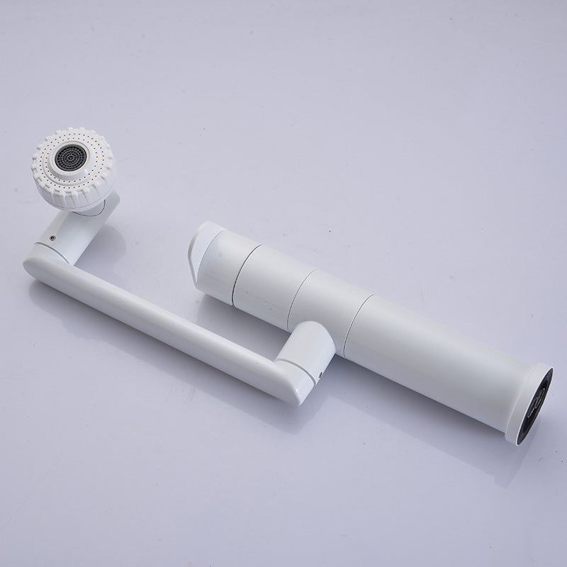 Modern Sink Faucet Solid Color Stainless Steel Basin Lavatory Faucet Clearhalo 'Bathroom Remodel & Bathroom Fixtures' 'Bathroom Sink Faucets' 'Bathroom Sinks & Faucet Components' 'bathroom_sink_faucets' 'Home Improvement' 'home_improvement' 'home_improvement_bathroom_sink_faucets' 6497521