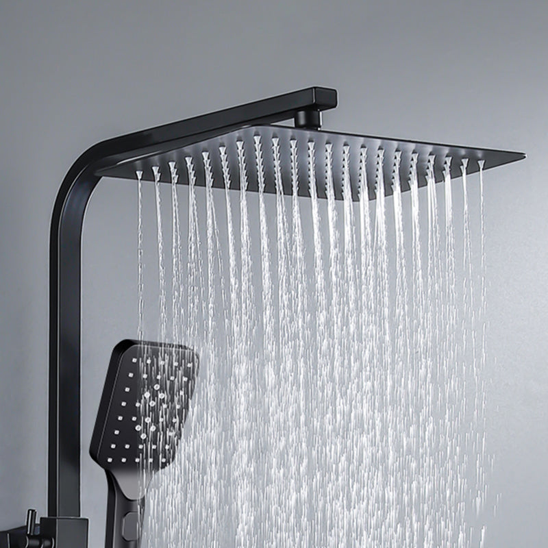 Contemporary Style Shower System Spot Resist Copper Wall Mounted Shower System Clearhalo 'Bathroom Remodel & Bathroom Fixtures' 'Home Improvement' 'home_improvement' 'home_improvement_shower_faucets' 'Shower Faucets & Systems' 'shower_faucets' 'Showers & Bathtubs Plumbing' 'Showers & Bathtubs' 6497530