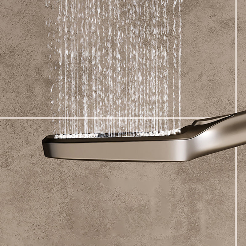 Modern Style Shower System Spot Resist Wall Mounted Rain Shower System Clearhalo 'Bathroom Remodel & Bathroom Fixtures' 'Home Improvement' 'home_improvement' 'home_improvement_shower_faucets' 'Shower Faucets & Systems' 'shower_faucets' 'Showers & Bathtubs Plumbing' 'Showers & Bathtubs' 6497631