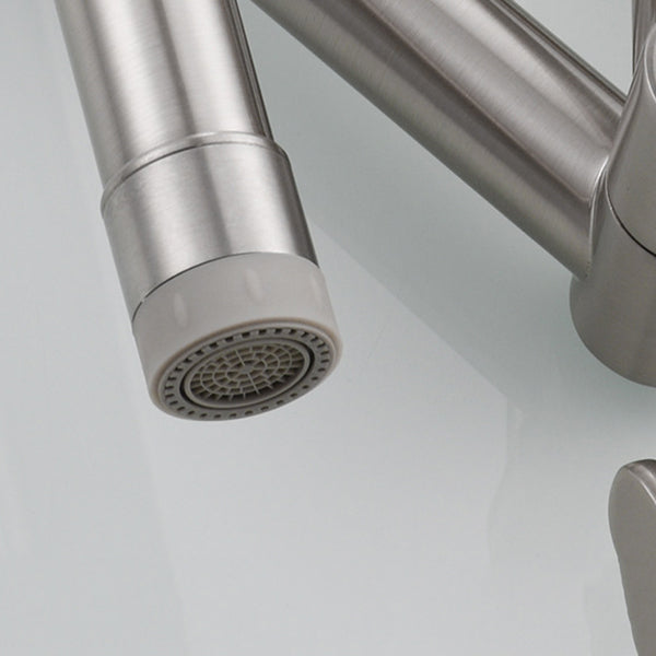 Modern Pot Filler Brass Lever Handles Pull down Sprayer Pot Filler Kitchen Faucet Clearhalo 'Home Improvement' 'home_improvement' 'home_improvement_kitchen_faucets' 'Kitchen Faucets' 'Kitchen Remodel & Kitchen Fixtures' 'Kitchen Sinks & Faucet Components' 'kitchen_faucets' 6497710