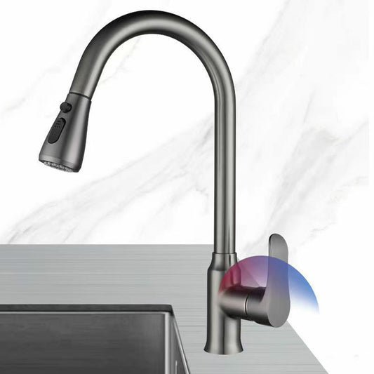 1-Handle Faucets Copper with Pull Out Sprayer with Water Dispenser Faucets Clearhalo 'Home Improvement' 'home_improvement' 'home_improvement_kitchen_faucets' 'Kitchen Faucets' 'Kitchen Remodel & Kitchen Fixtures' 'Kitchen Sinks & Faucet Components' 'kitchen_faucets' 6497718